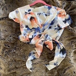 12th Tribe Sunday Floral Wrap top